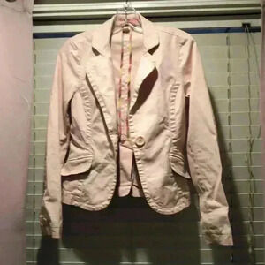 American Eagle Outfitters Pink Blazer